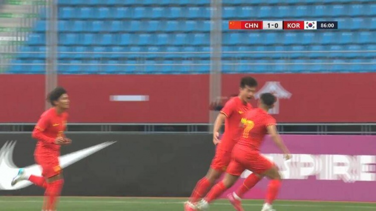 U22國足1-0韓國全場數(shù)據(jù)：控球率49%落后韓國，10射7正領(lǐng)先對手