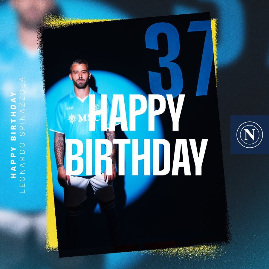 生日快樂！那不勒斯官方發(fā)文慶祝斯皮納佐拉32歲生日