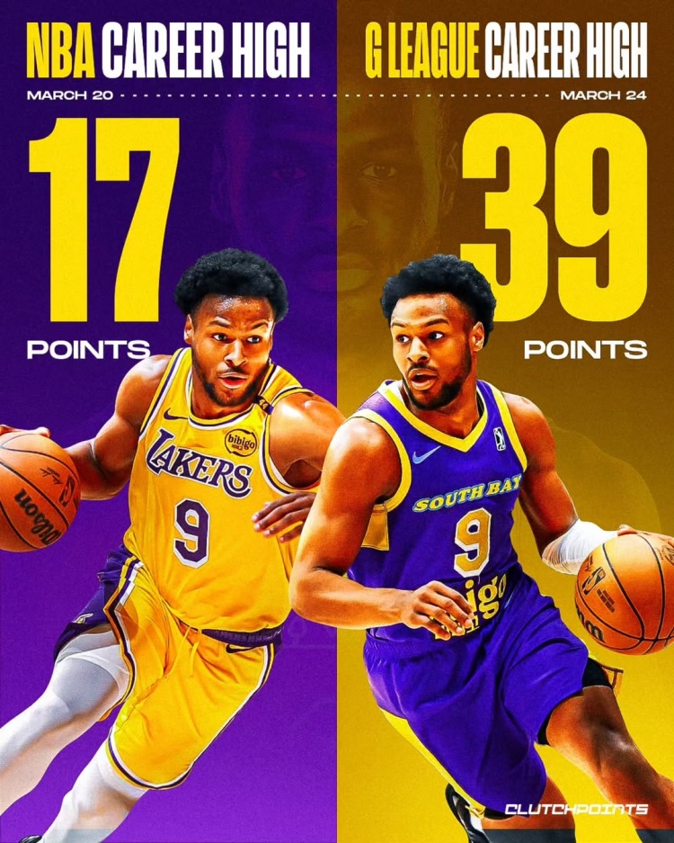 在進步！布朗尼一周內(nèi)先后創(chuàng)下個人NBA和G聯(lián)盟單場得分新紀(jì)錄