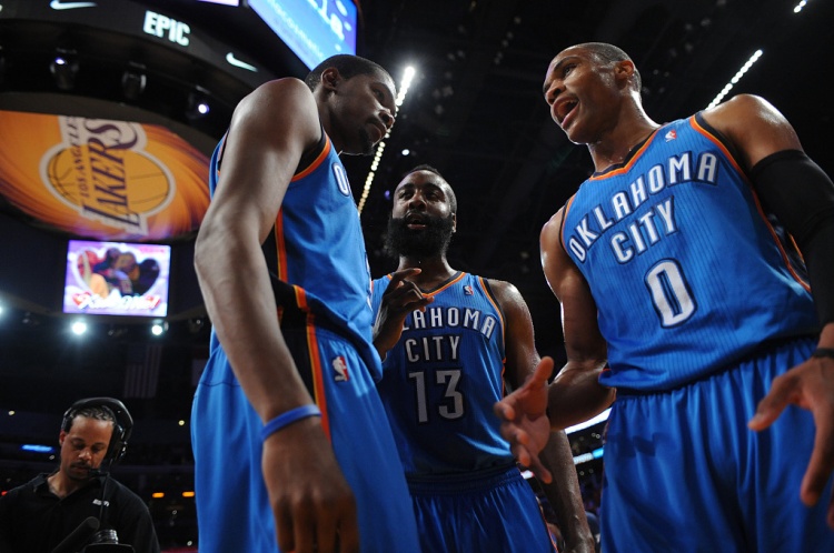 雷霆三少得分全部進(jìn)入歷史前20！他們是NBA歷史最大的如果嗎？