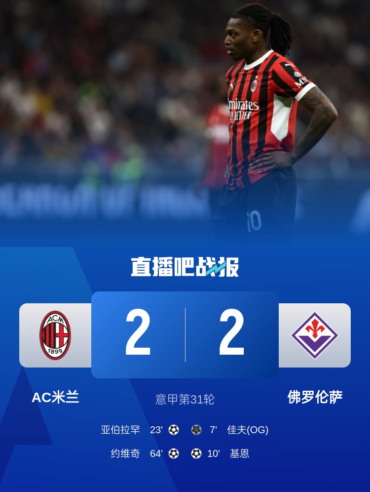 孔塞桑上任后米蘭有13場比賽先丟球落后，最終戰(zhàn)績?yōu)?勝1平6負